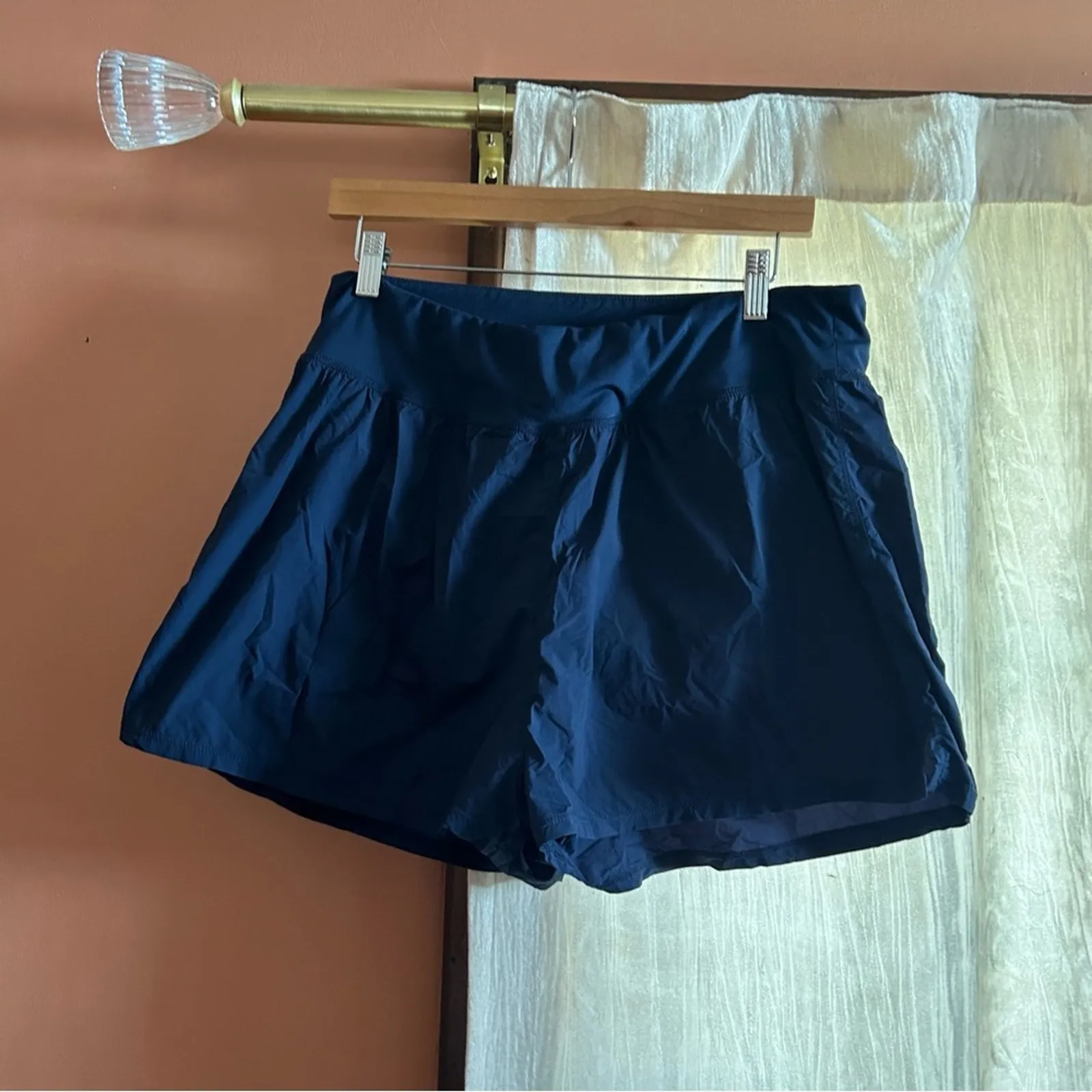 Madewell MWL Running‎ Athletic Shorts Activewear Twilight Navy Blue Size XL - Image 3