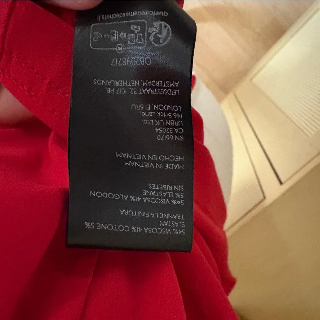 MAEVE ANTHROPOLOGIE Maeve‎ Red Rhinestone Cutout Tank Top Size XS - Image 9