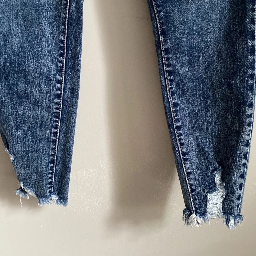 Bohme Premium Denim Women’s High Waisted Retro Acid Wash Distressed Skinny Jean - Image 3