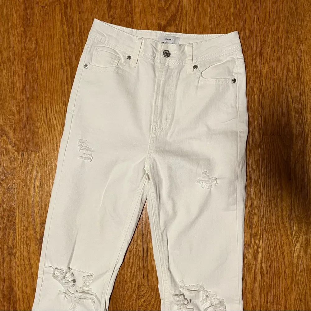 white flare jeans - Image 2