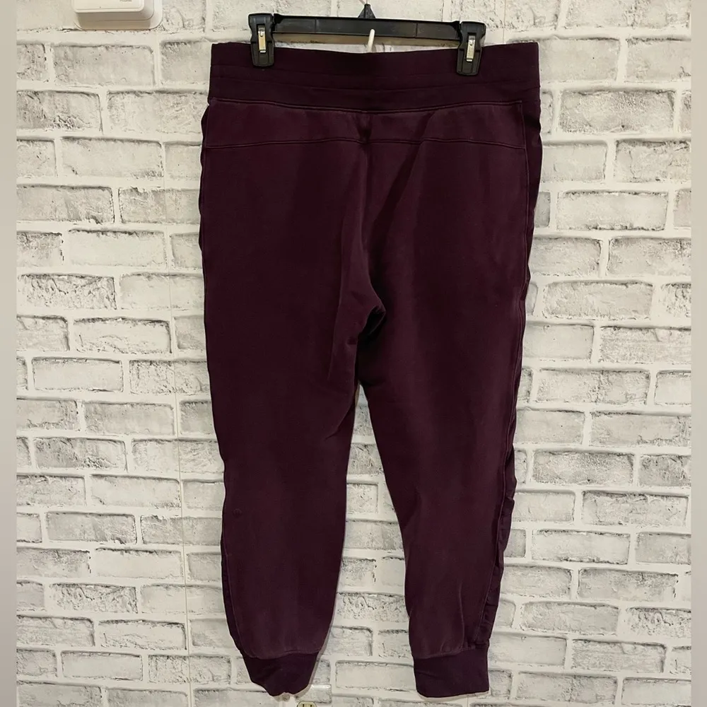 Women’s Lululemon Get Going Jogger Black Cherry color size 10 - Image 4