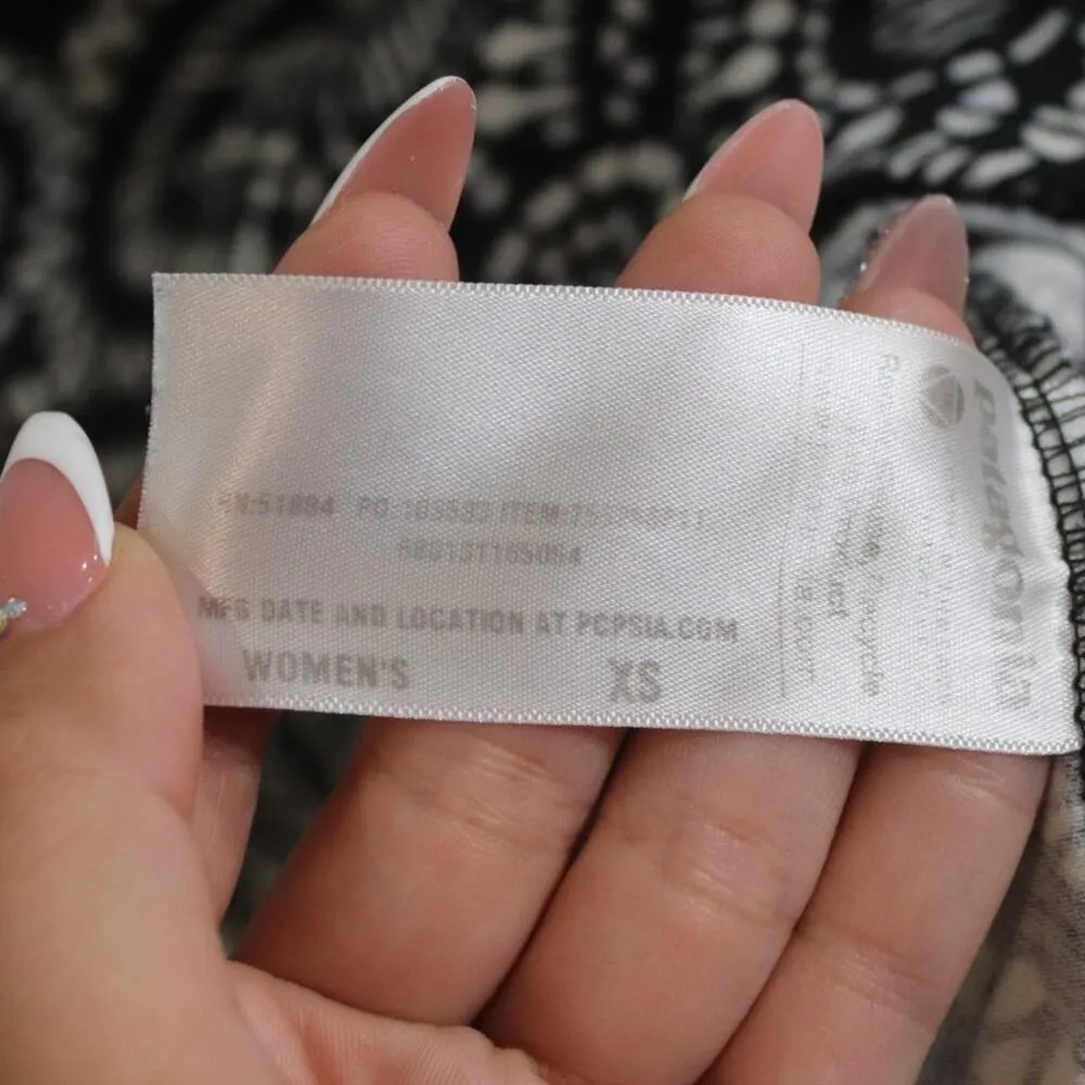 Patagonia Black Floral Margot Dress Sz XS - Image 7