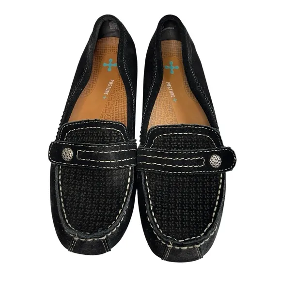 BARETRAPS Oakes Posture Support Black Suede Slip-on Loafers, 9M - Image 2