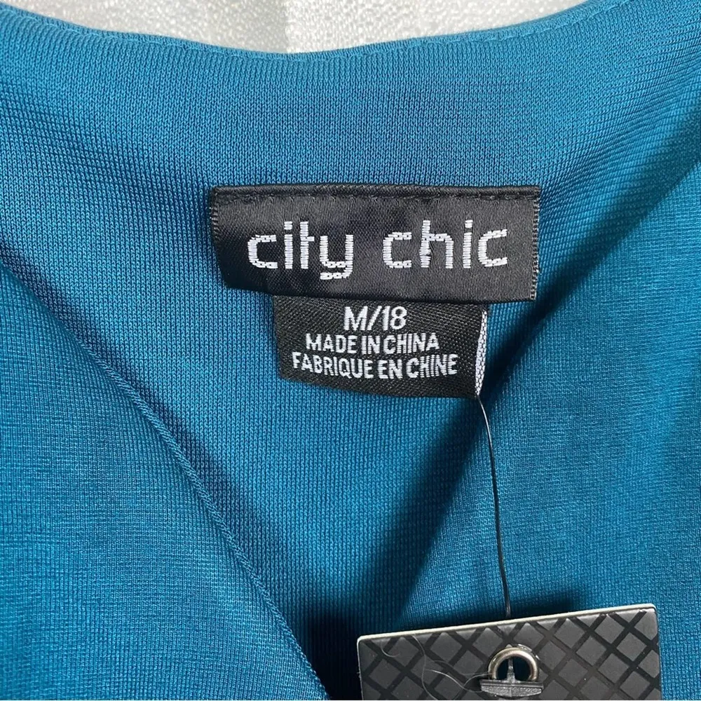 City Chic Teal Blue Cute Girl Dress Sz.M(18) NWT - Image 8
