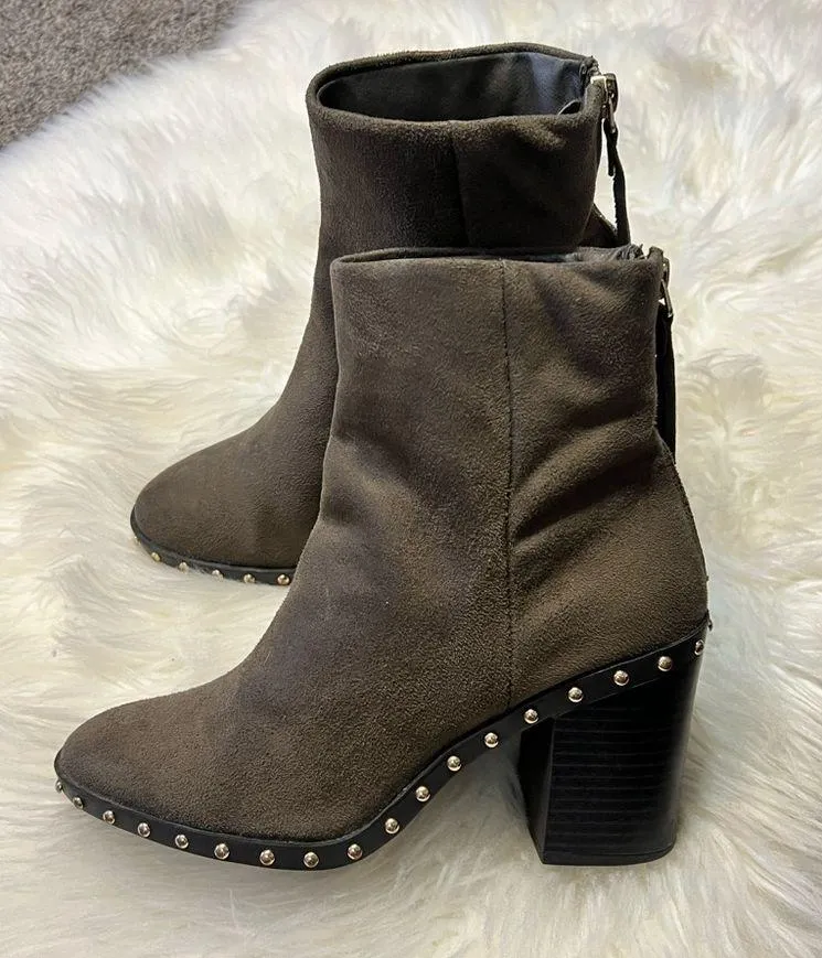 forever 21 olive green ankle boots - Image 4