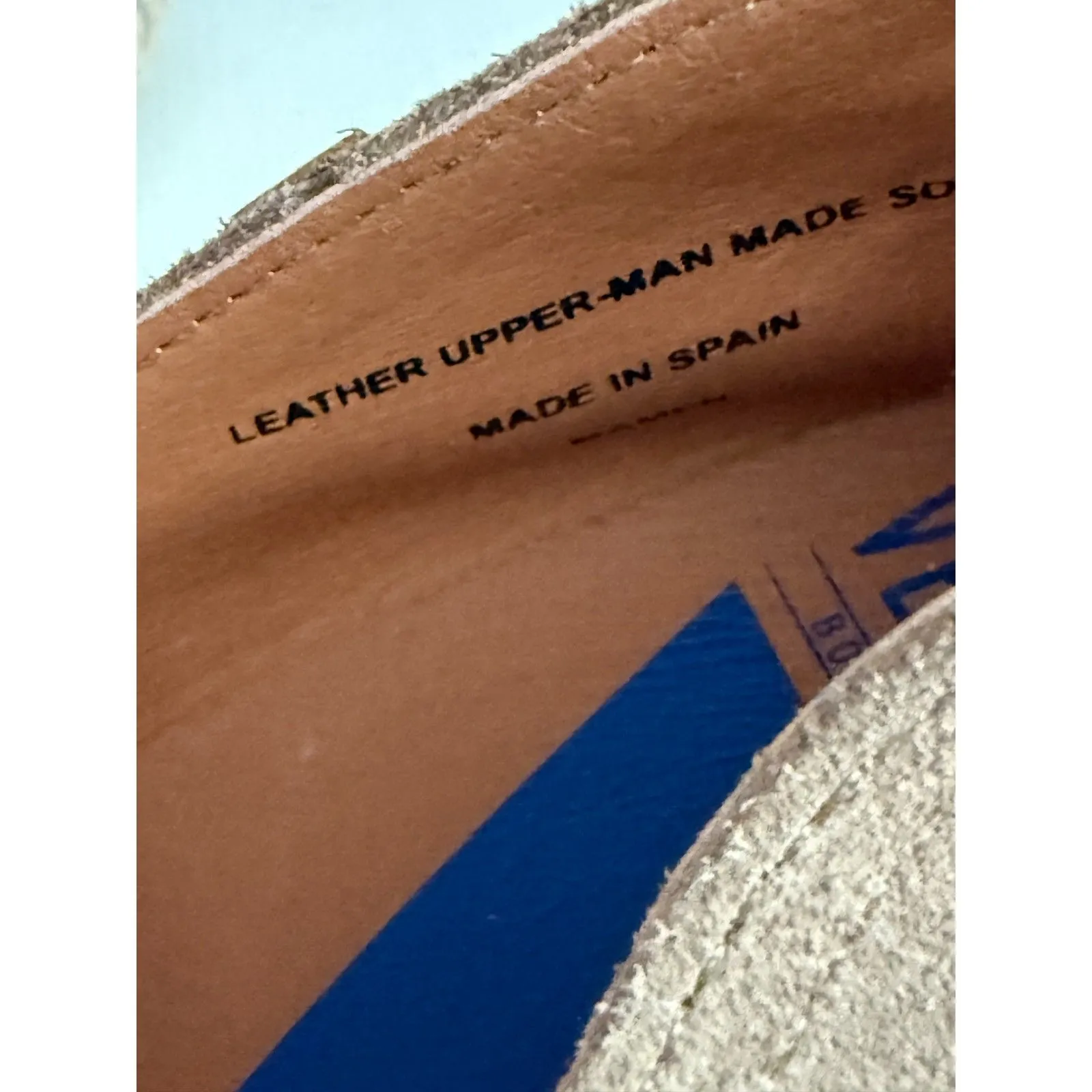 Verbenas Made in Spain Mamen Wedge Espadrilles in Stone Suede Womens 39/US7.5 Tan Size 7.5 - Image 10