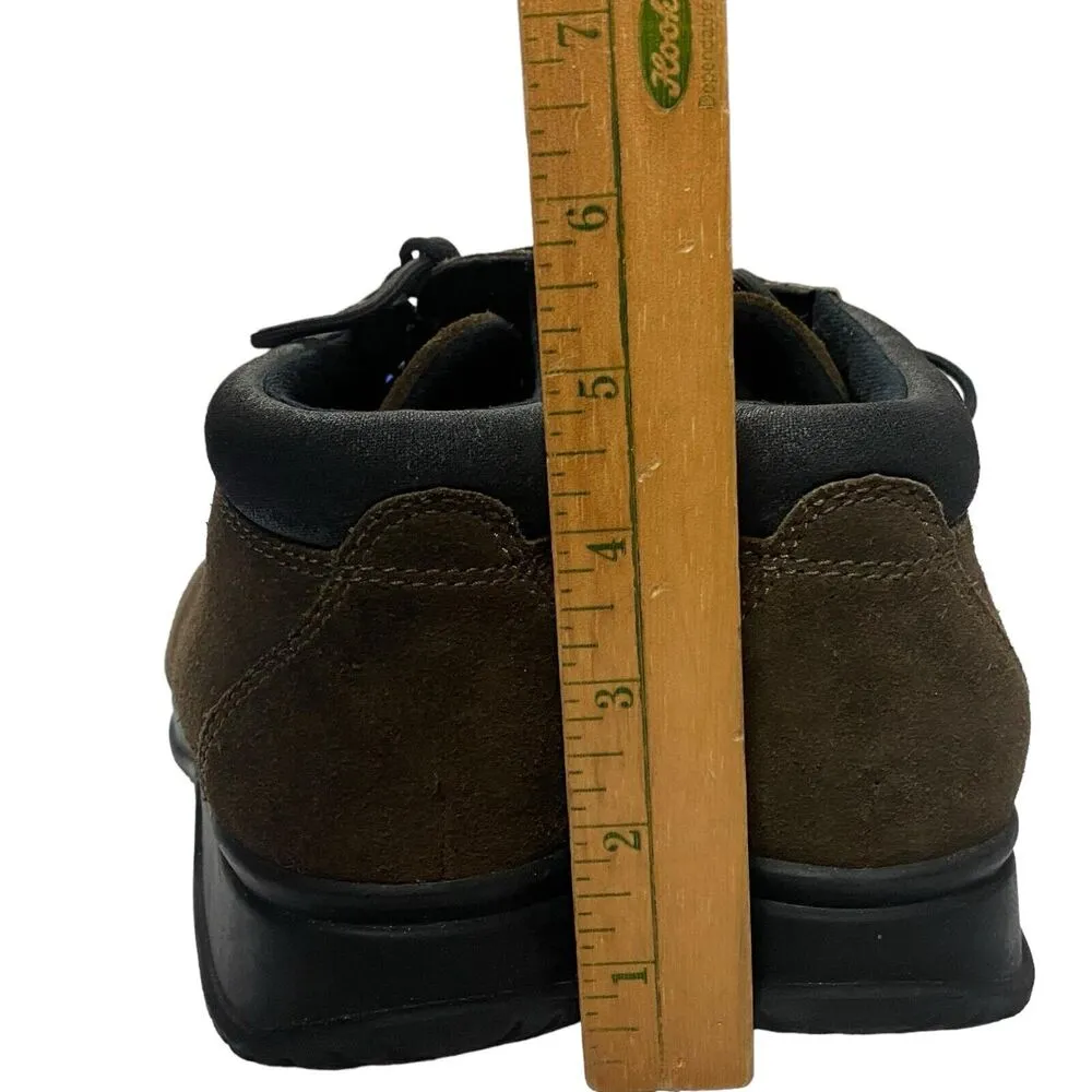 Lands End women's ankle boot lace up hiking outdoor suede brown 10B Outdoor - Image 9