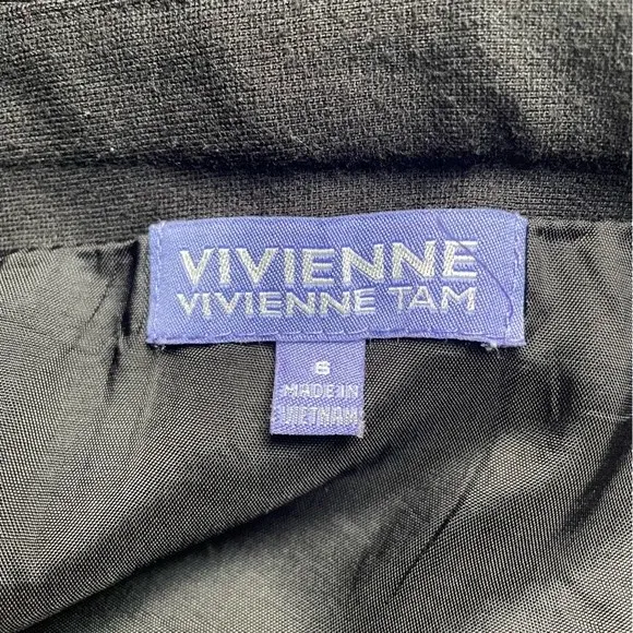 Vivienne Tam Skirt Mod Black Kelly Green Color-block Ponte Knit Mini Size 6 - Image 7