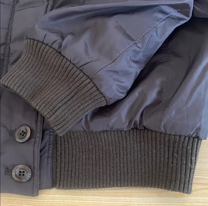 Medium Cargo Y2K Style Embroidered Pocketed Zip Up Collared Puffer Jacket - Image 5