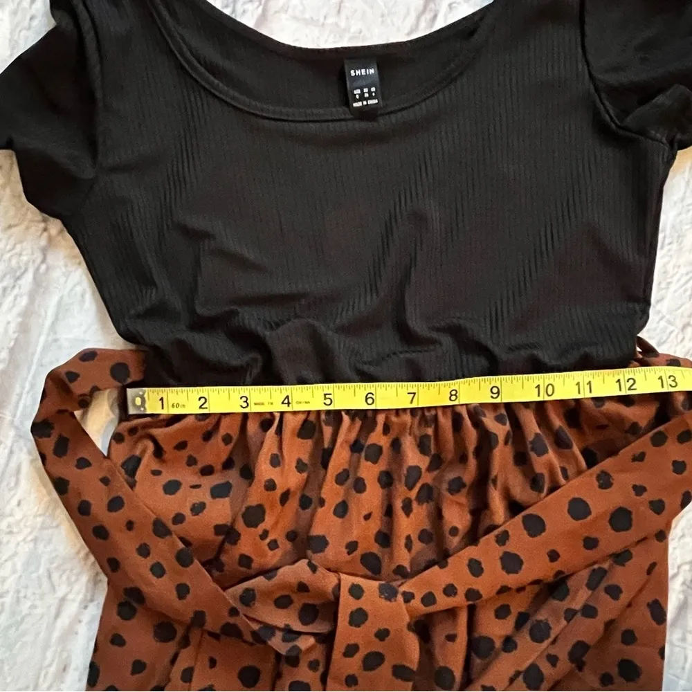 SHEIN Black & Brown Dress - Image 5