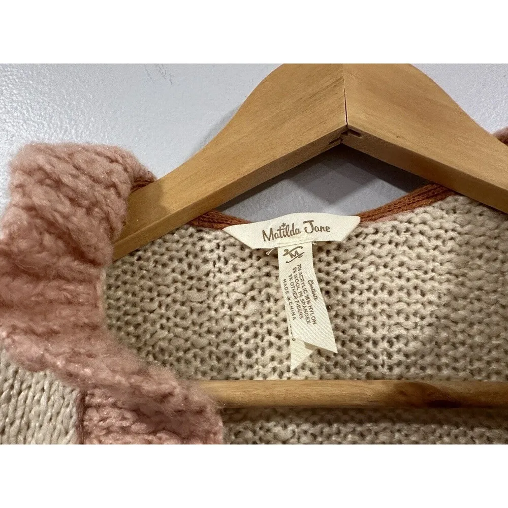 Matilda Jane Jacie Ruffled Cardigan Sweater Medium M - Image 3