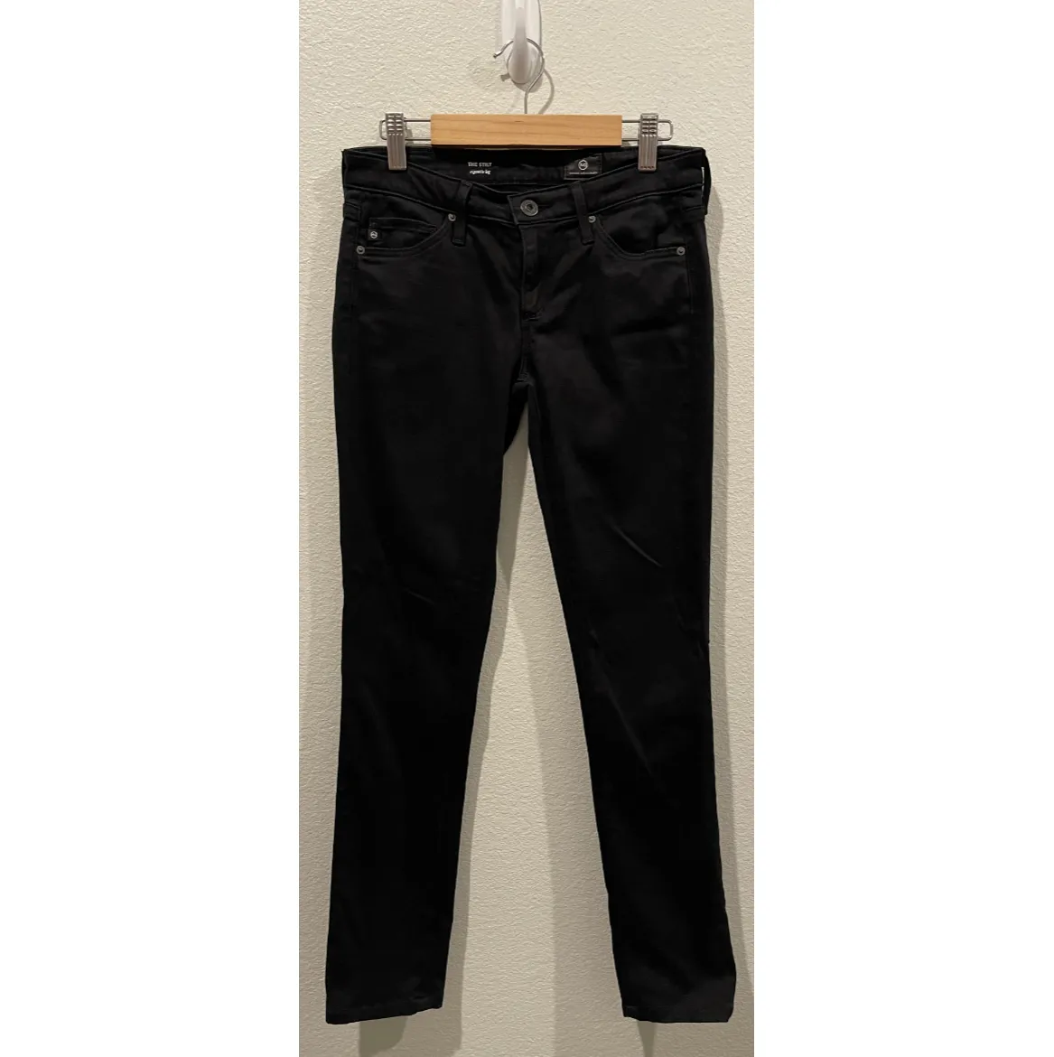 AG Adriano Goldschmied ADRIANO GOLDSCHMIED The Stilt Cigarette Leg Black Jeans - Image 4