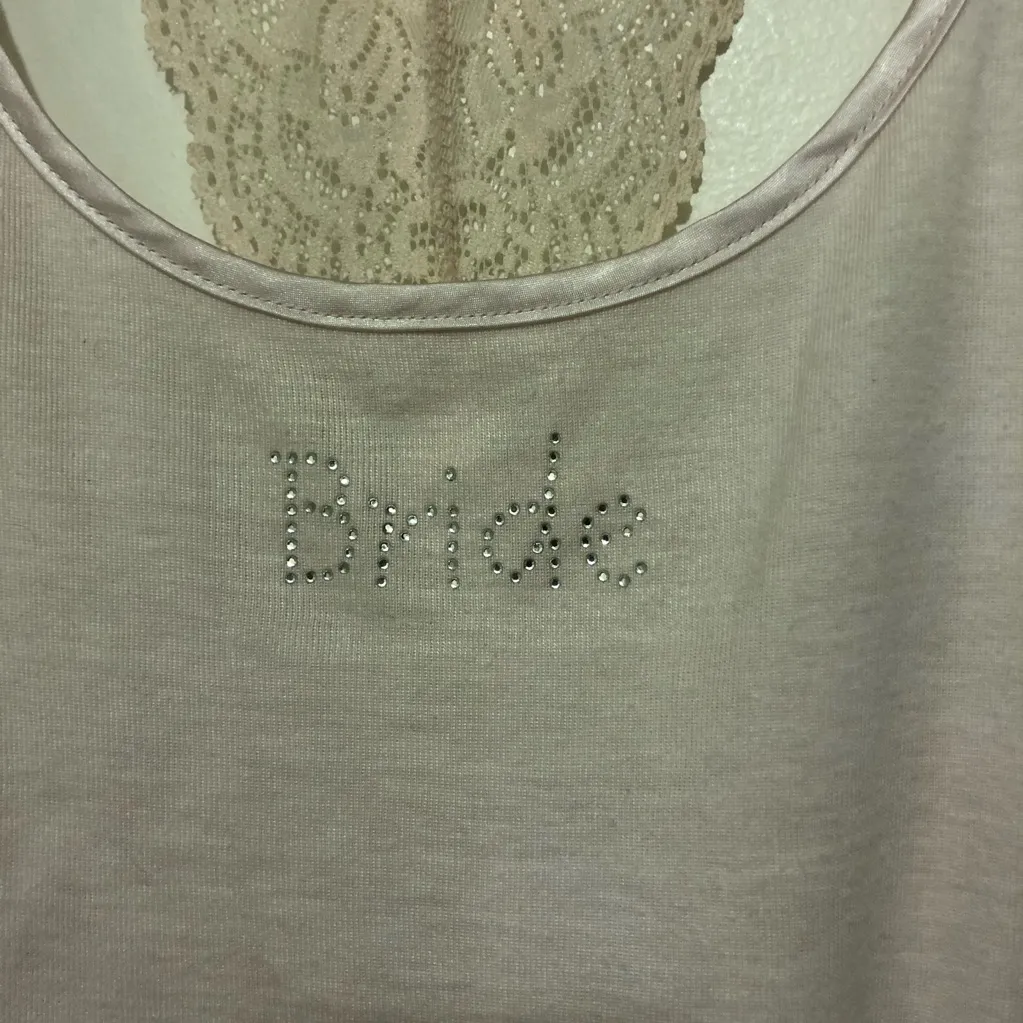 Womens Bride Tank Top - Image 3