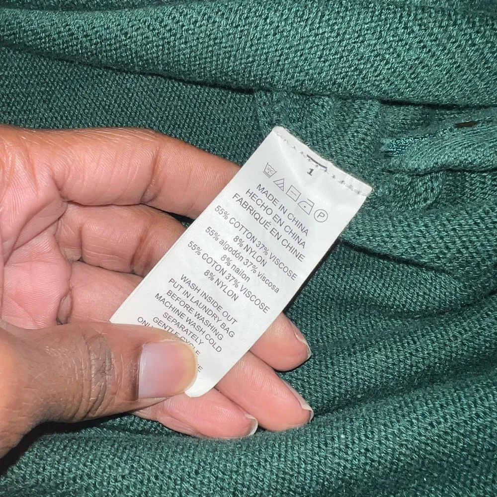 Michael by Michael Kors Green Long Sleeve Sweater size Medium - Image 9