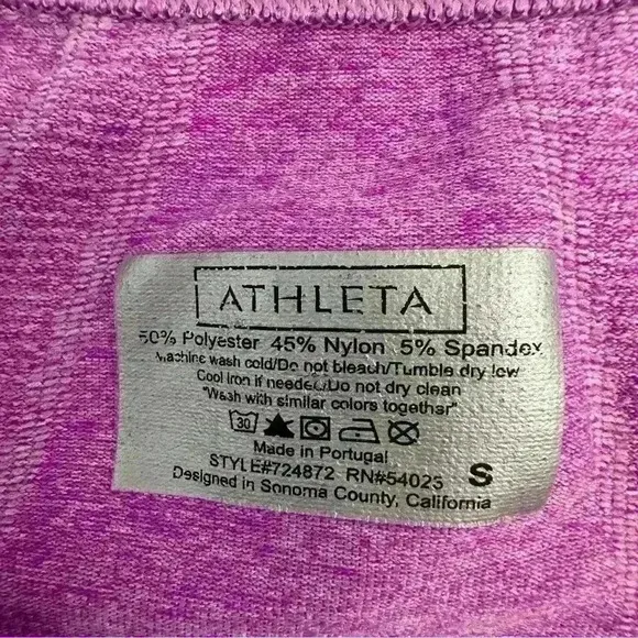 Athleta Long Sleeve Purple Activewear Women’s Size Small Running‎ Gym Pullover - Image 8
