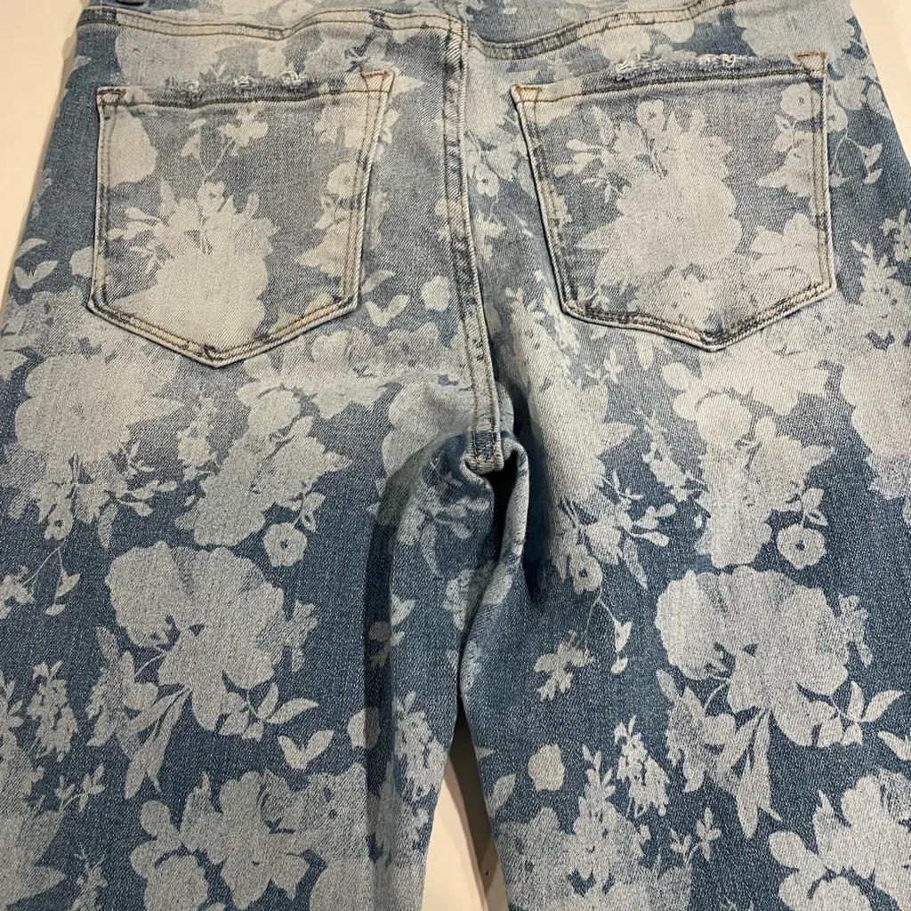 Alter’d State Jean Women 29 Blue Dream Lover Flare Bell Bottom Floral Boho Denim - Image 10