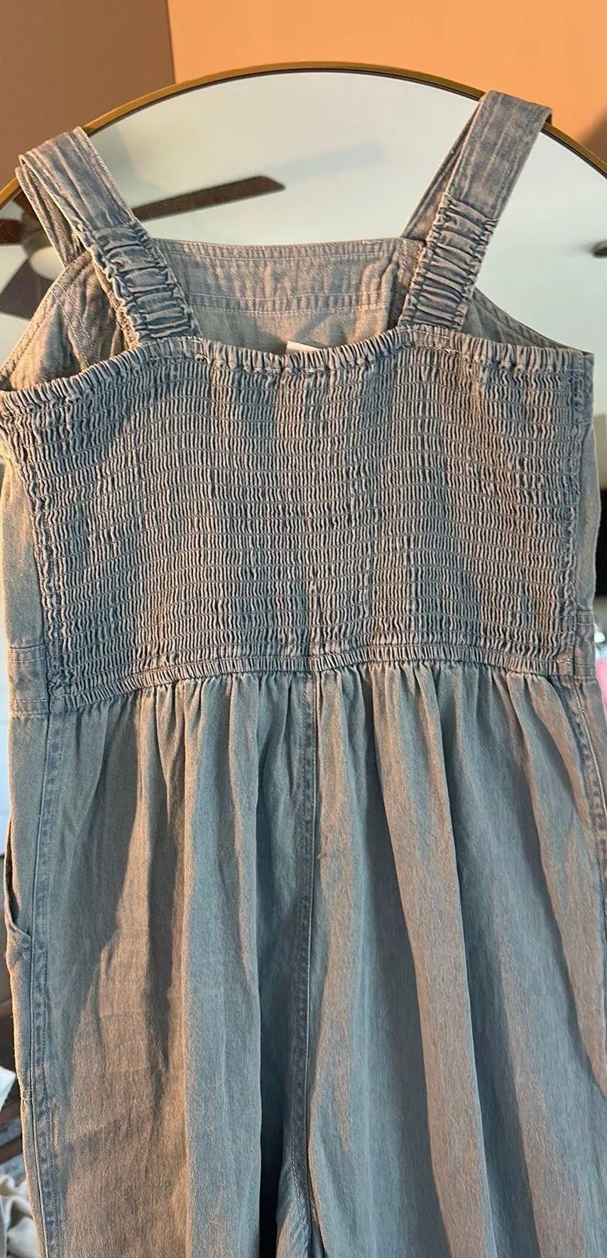 Light Cotton Material Jean Overalls - Image 2