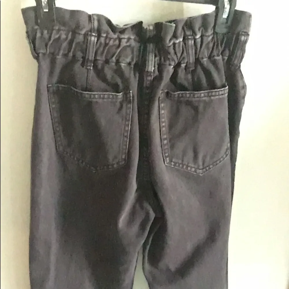PacSun Women’s Paperbag Waist Black Denim Mom Jeans - Image 4