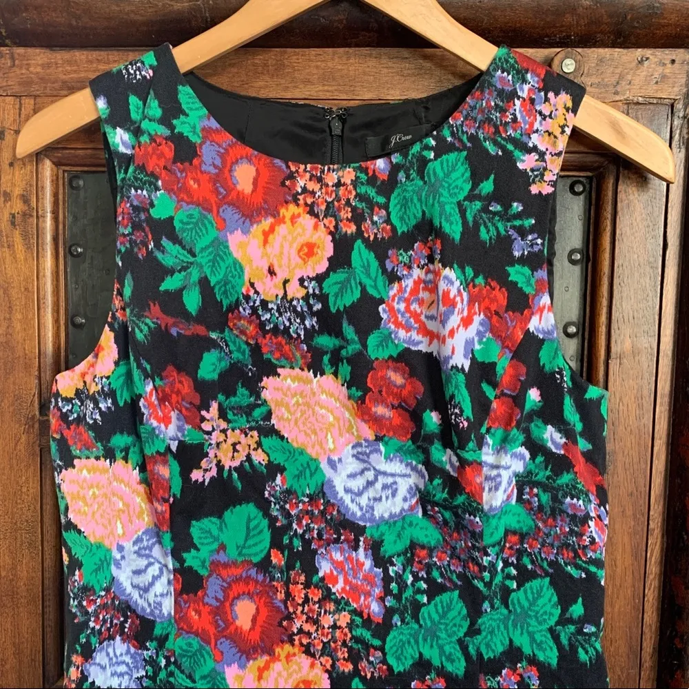 J.Crew Floral Sleeveless Sheath Dress - Image 2