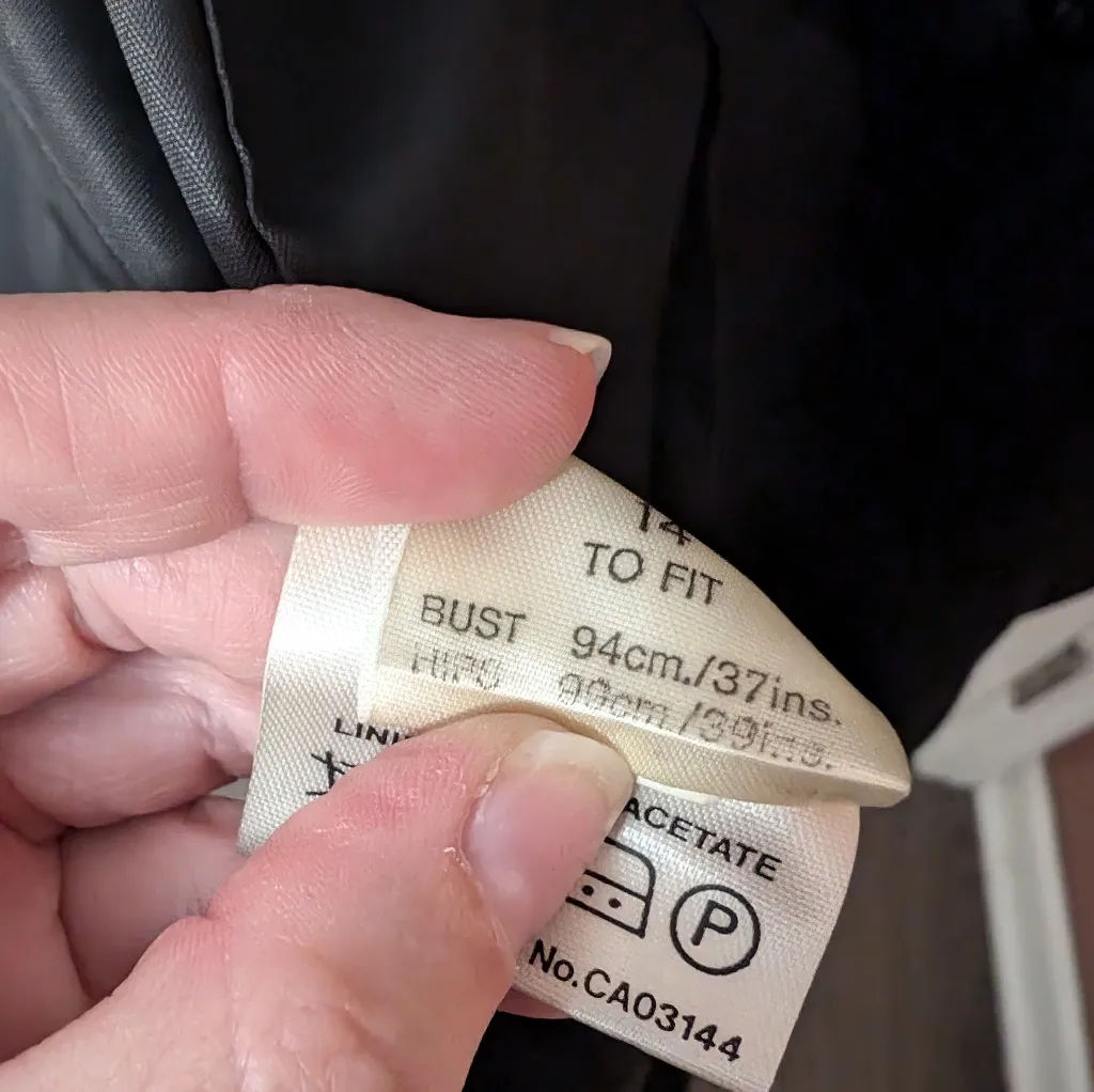 Vintage Jaeger Wool Blazer Women's 14 Black - Image 7