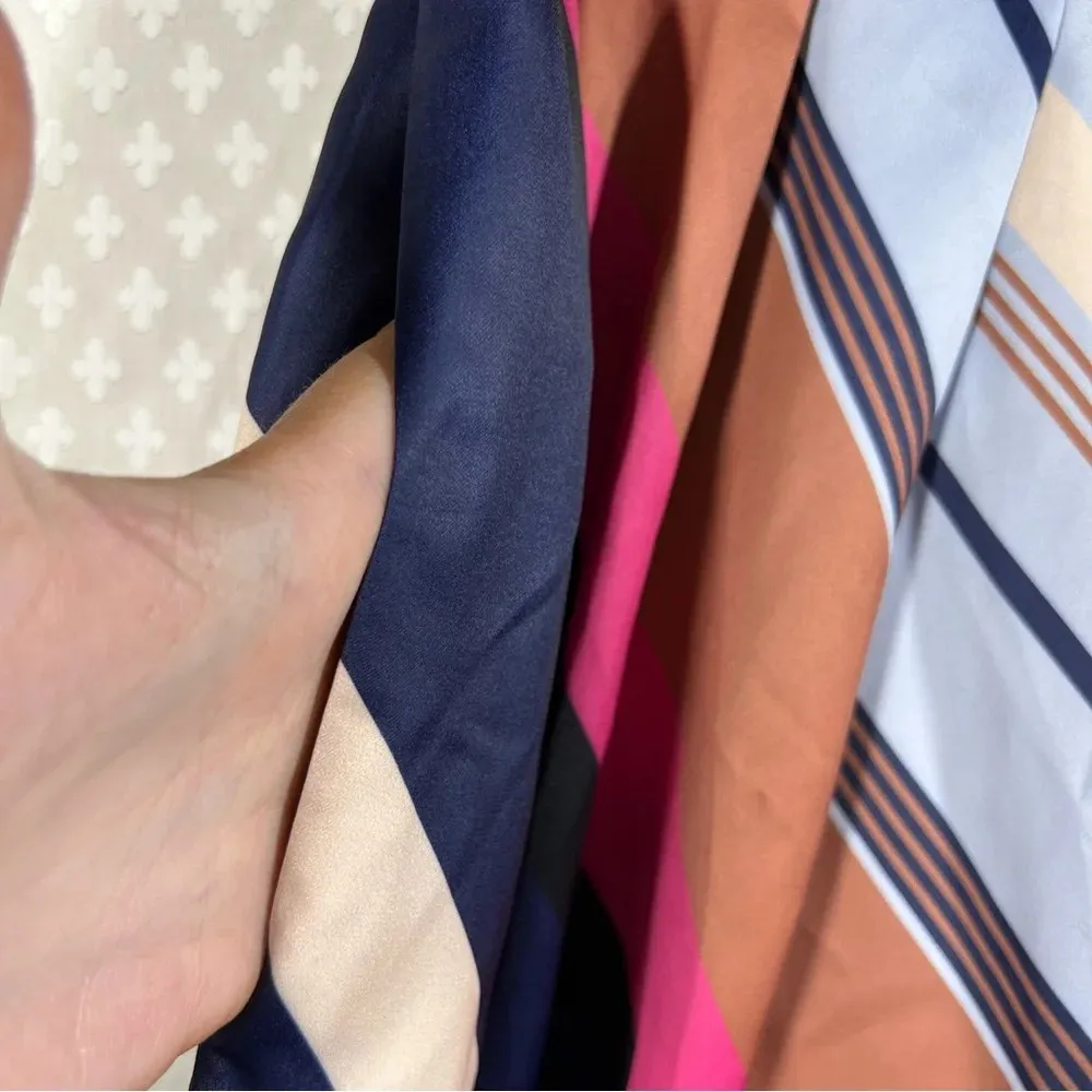 Anthropologie Maeve Striped Satin Balloon High Rise‎ Pants - Image 3