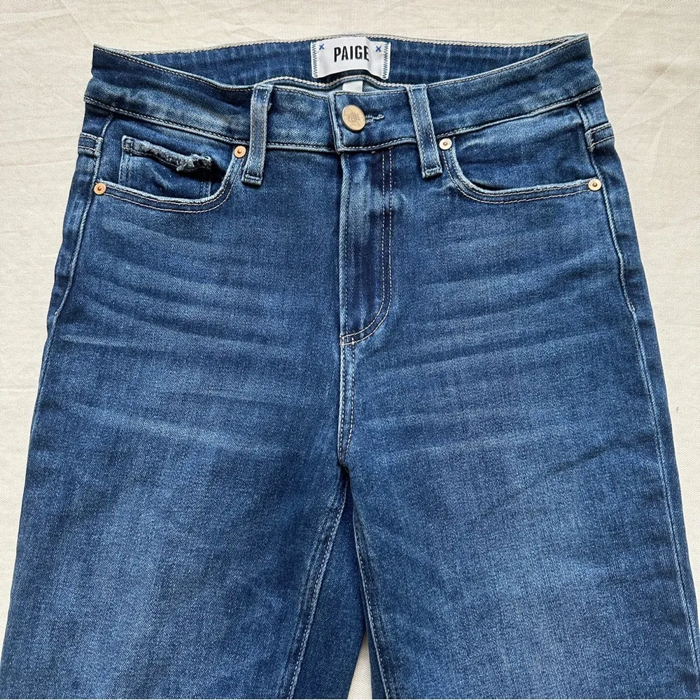 Cindy Crop High Rise Straight Leg Jeans in Roam Medium Wash Size 25 - Image 3