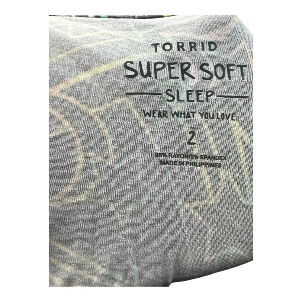 Torrid Gray Star Pattern Sleepwear - Image 2