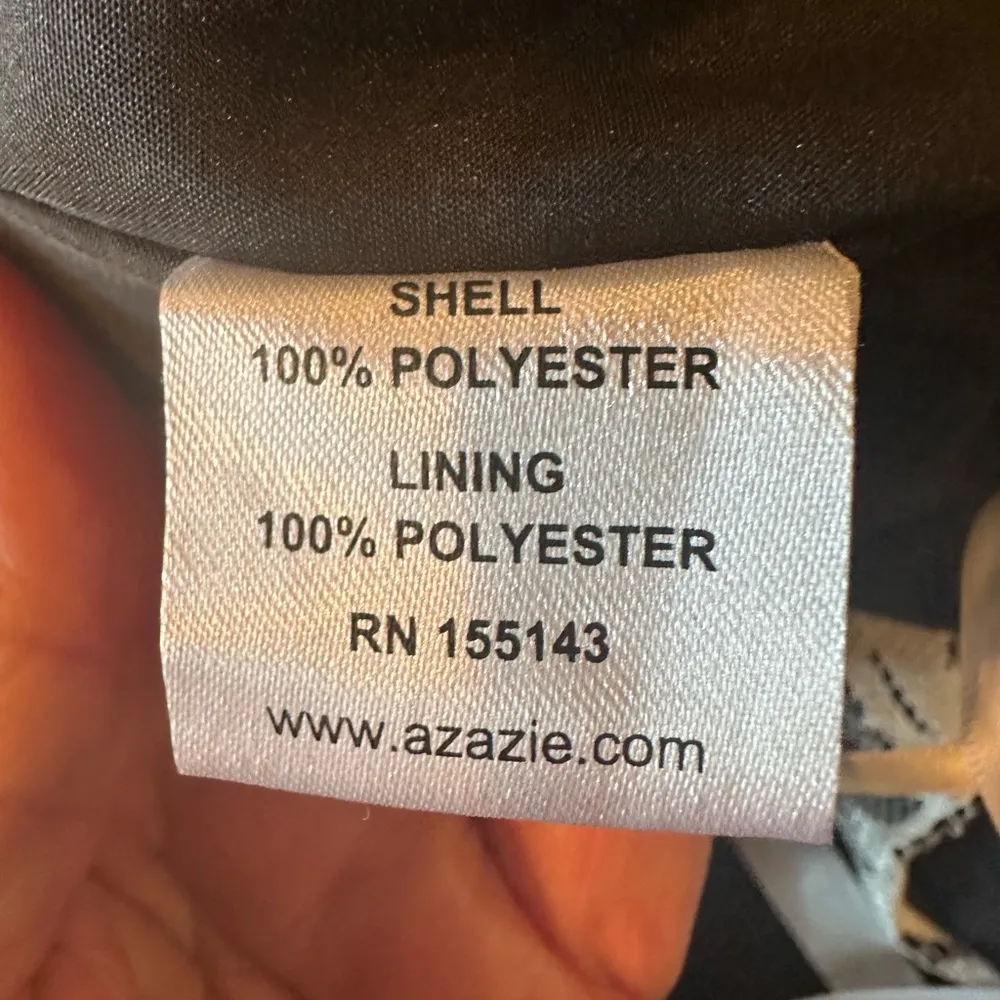 Azazie Kate Bridesmaid Dress Size 14 Black Lace Formal Prom Full Length Pockets! - Image 15