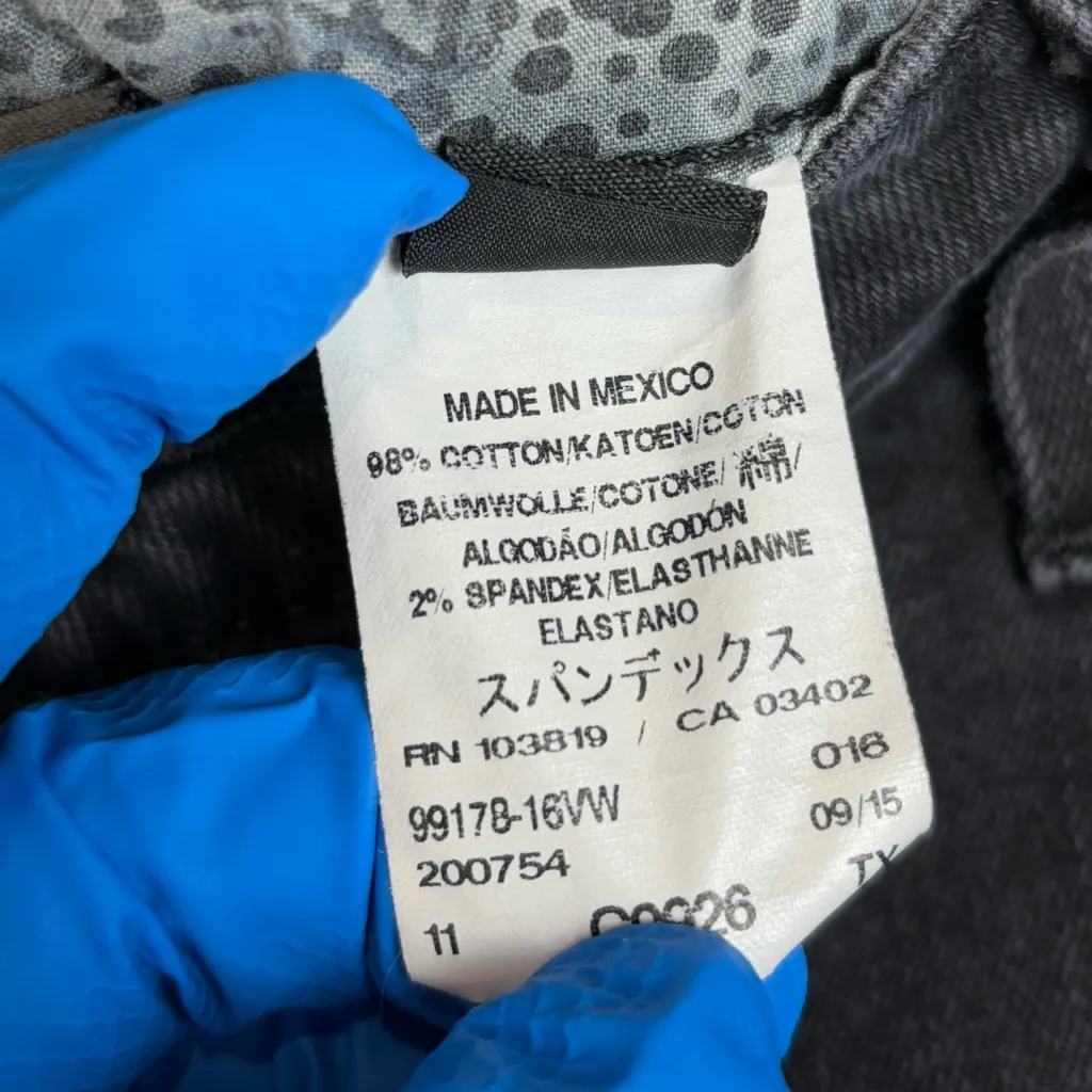 Harley Davidson Woman’s Black Denim Grunge Goth Basic Casual Skinny Jeans Sz 27 - Image 6