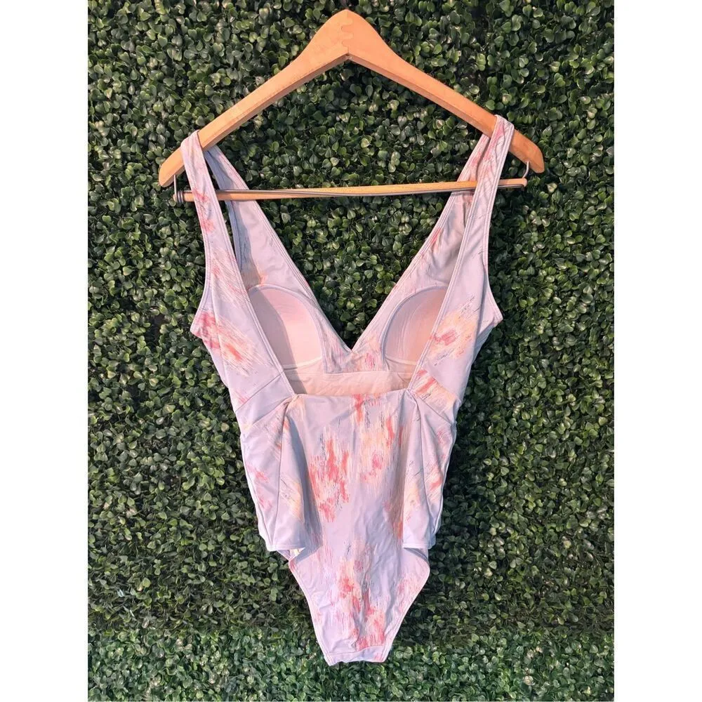 Summersalt Blurred Floral Cinch Swimsuit Size 4 - Image 3