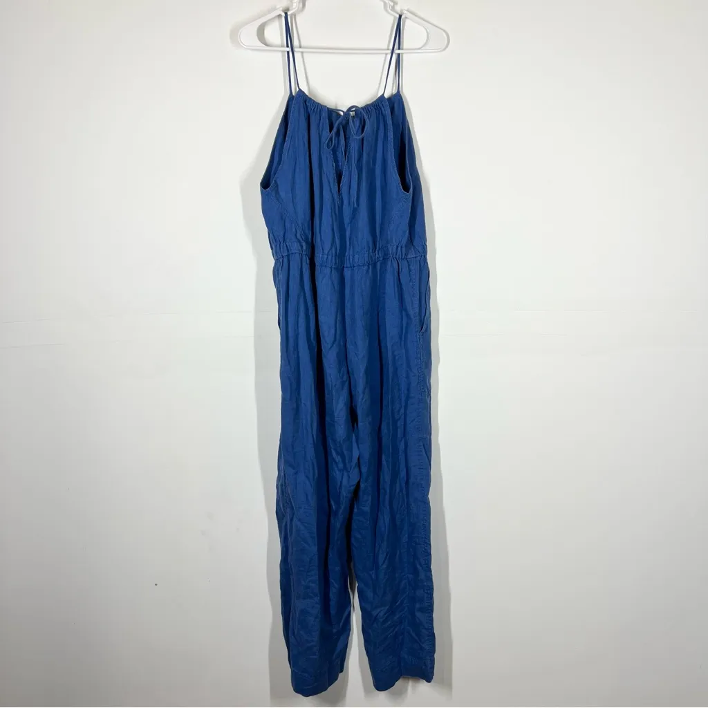 Everlane 100% Linen Shoestring Jumpsuit Size Medium - Image 6
