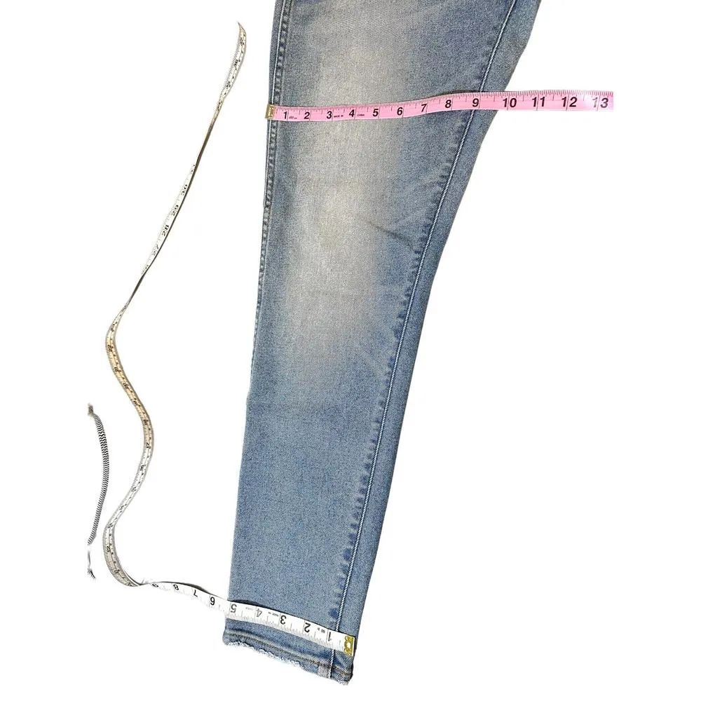 Madewell 10" High-Rise Skinny Ankle Crop Denim Jeans Horne Wash Light Blue 30 - Image 16