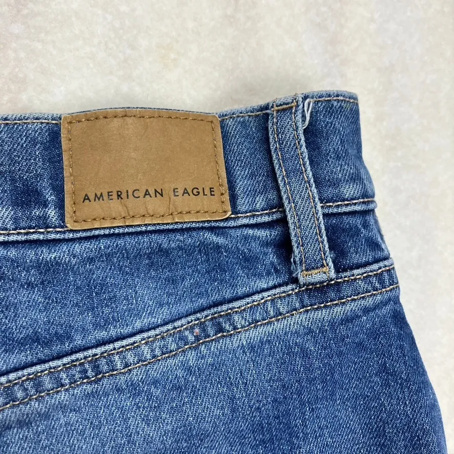 American Eagle Outfitters Women's 14 High Rise 90s Boyfriend Jeans‎ Distressed - Image 8