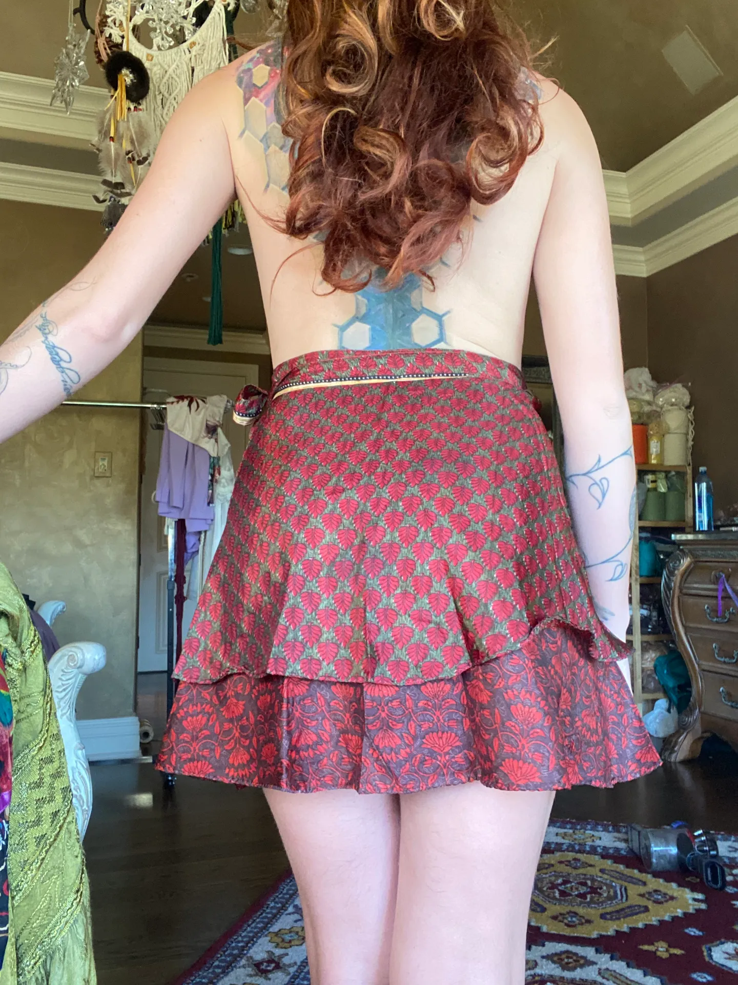 Sexy Mini Skirt Unique Small Babydoll Red - Image 5