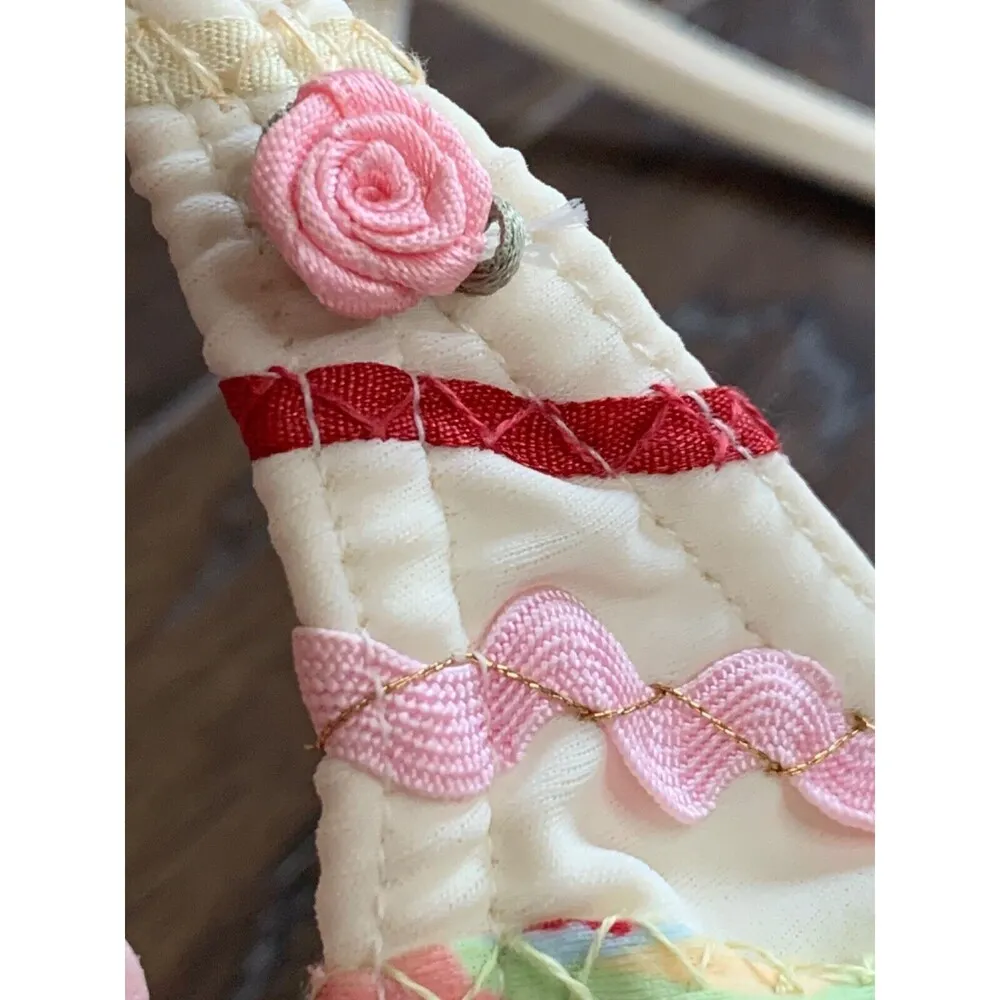 Vintage Rare ViX by Paula Hermanny Hand Beaded 2 Piece Bikini Set Bathing Suit S - Image 3