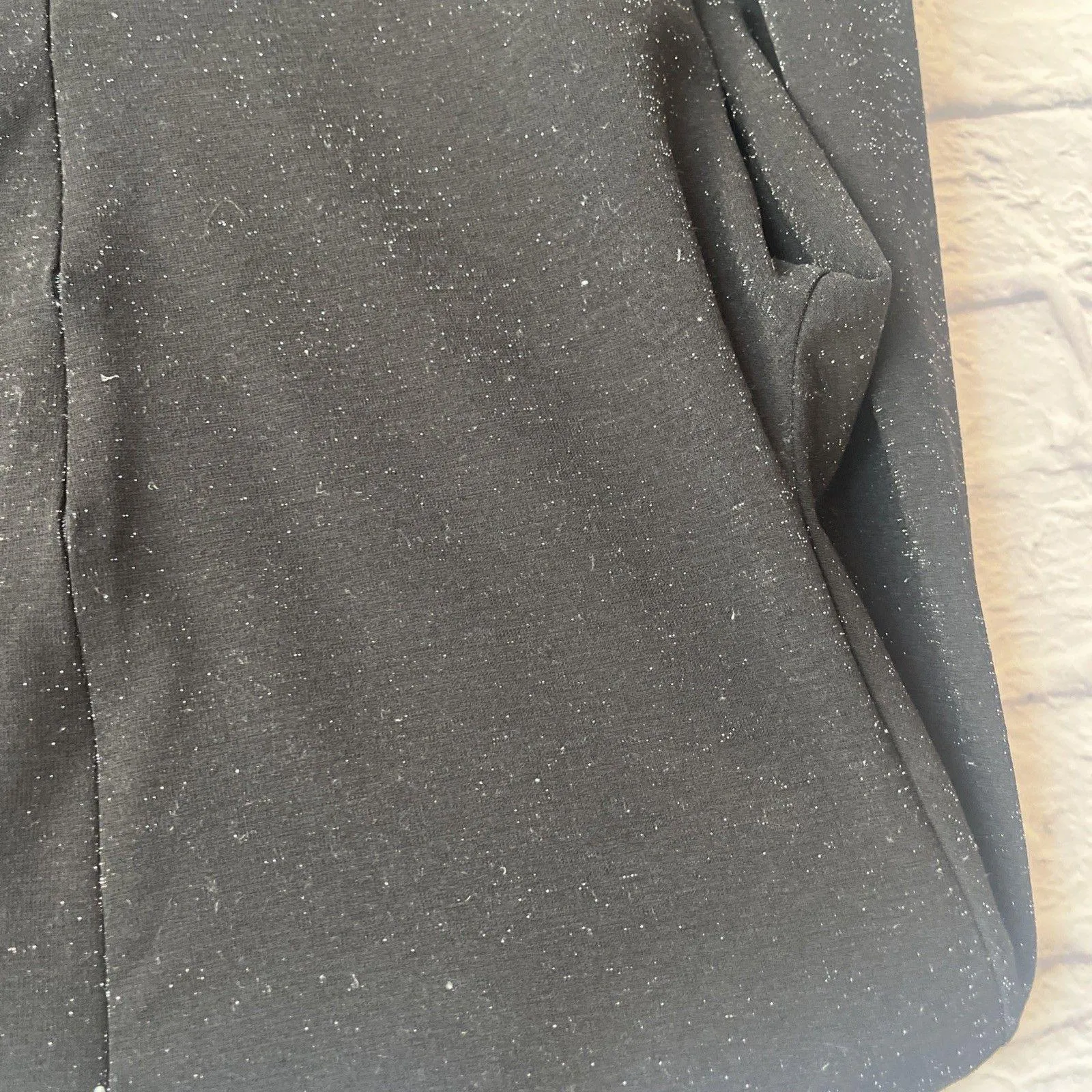 Emporio Armani Women’s Black Twist Front Metallic Special Occasion Mini Dress - Image 9