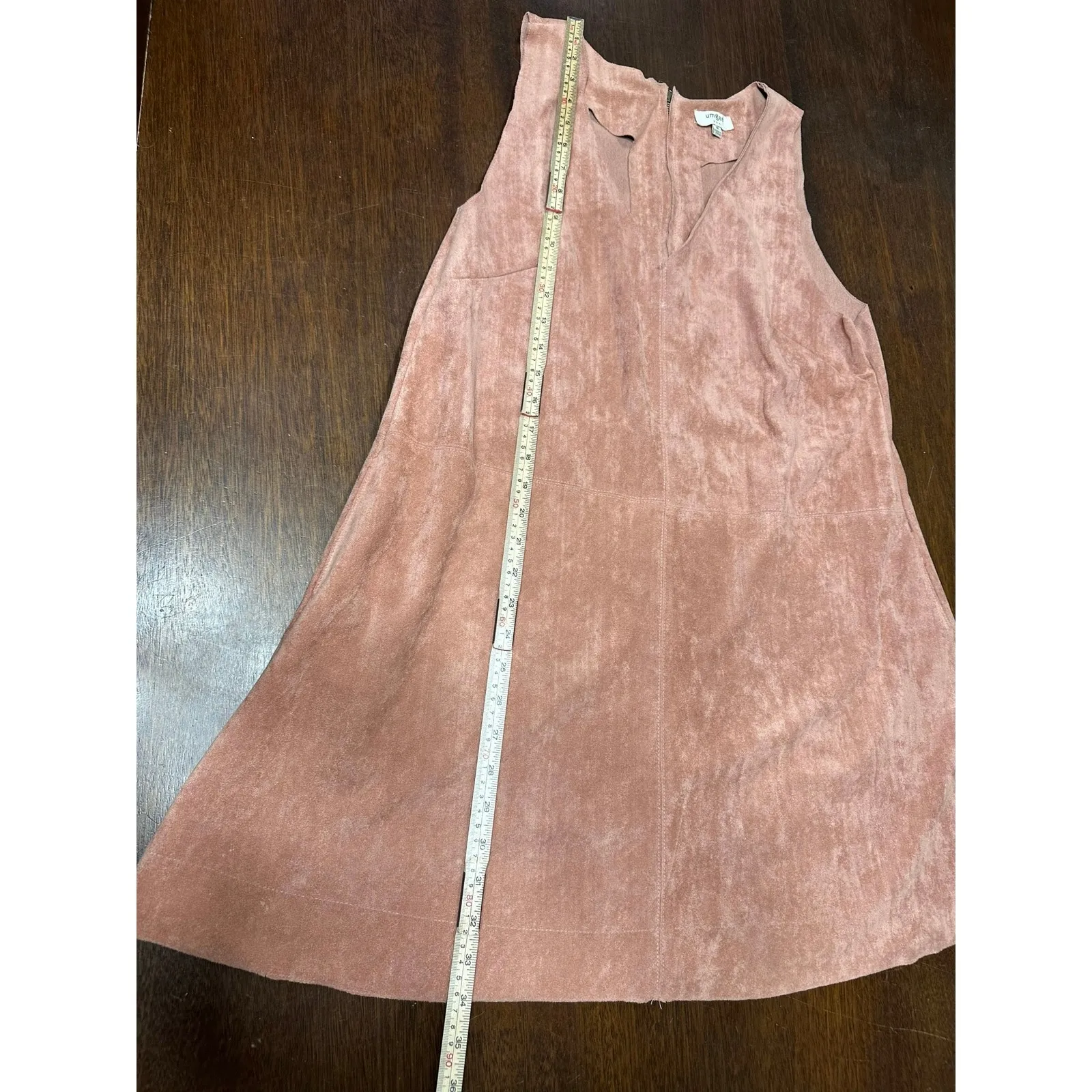 Umgee Faux Suede Dress Women Medium Indie Boho Western Festival Aztec Light Twee - Image 6