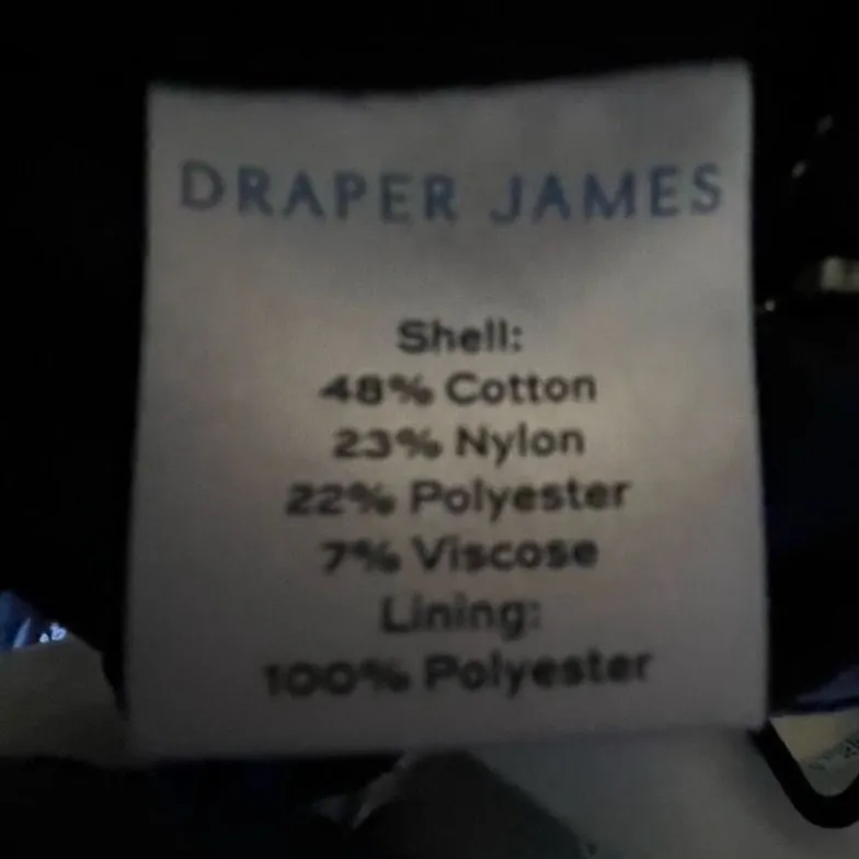 Draper James Navy Blue Light Blue Floral Lace A-Line Midi Skirt Size 0 - Image 6