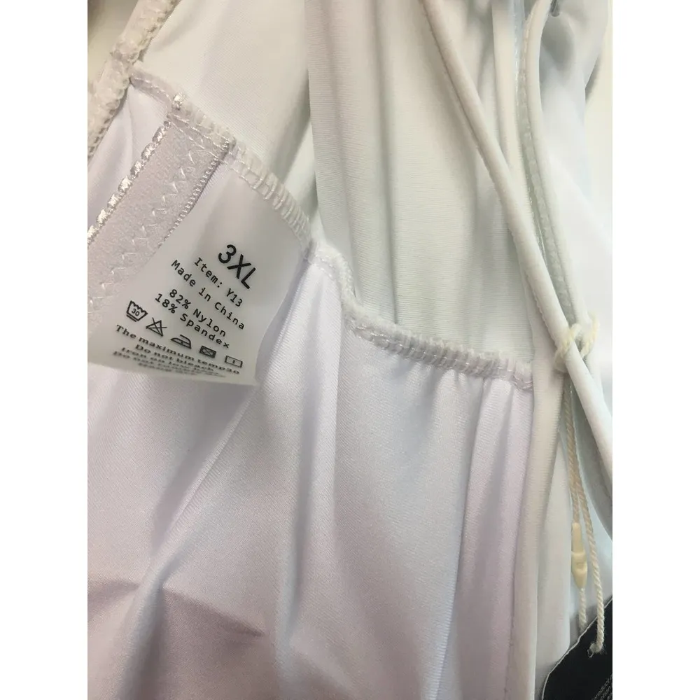 SouqFone White Flounce Swim Top size 3XL - Image 2