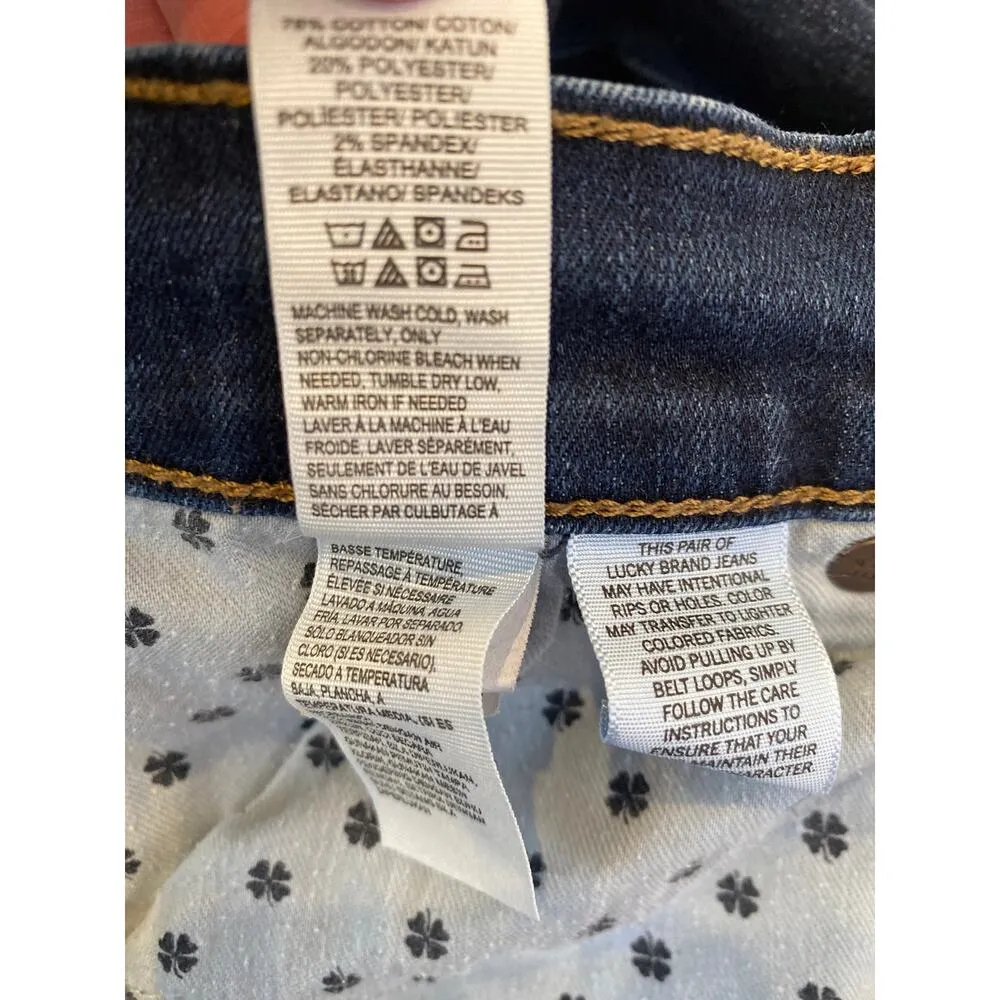 Lucky Brand Dark Blue Wash Denim Jeans Brooke Bootcut EUC Sz 8/29R Cotton - Image 7