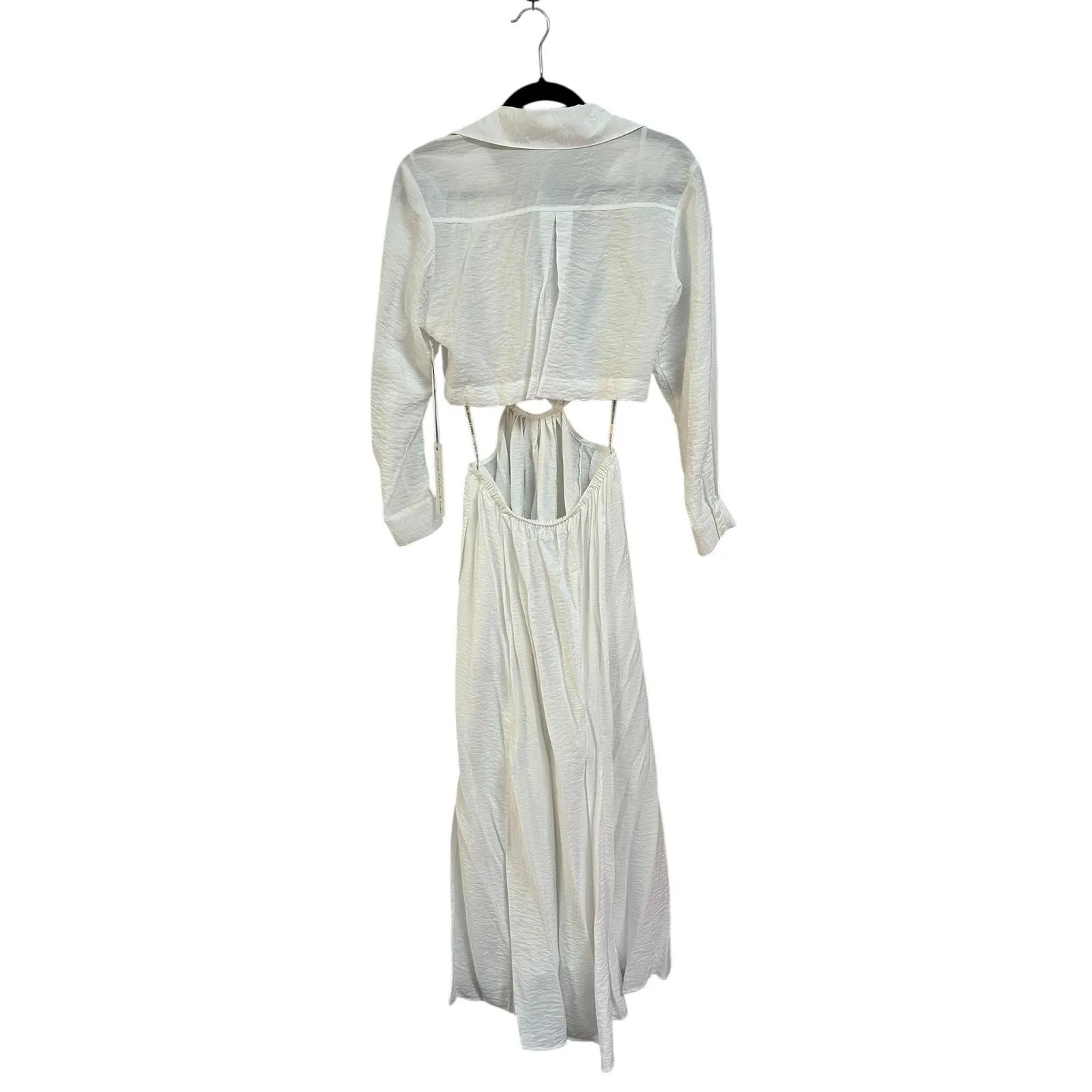 NWT Young Fabulous & Broke White Derby Maxi Shirt Dress Cutout Waist Size‎ Small - Image 3