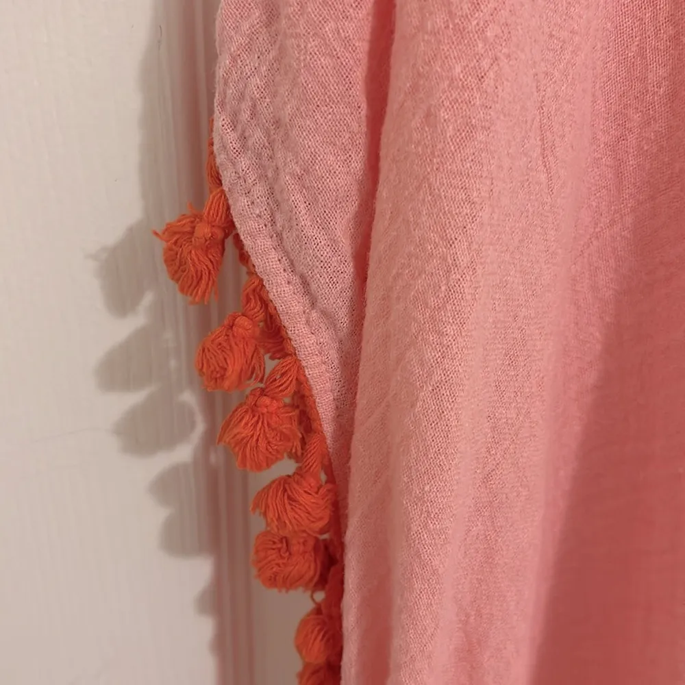 Tuckernuck Pomander Place Katie Tassel Caftan Swim Cover Up Pink Size S/M - Image 4