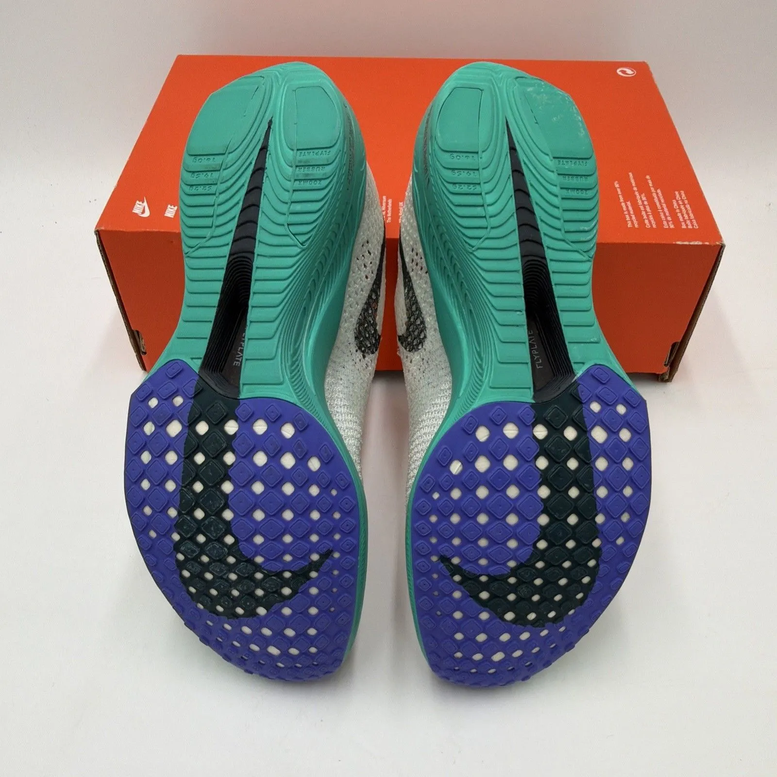 Nike ZoomX VaporFly Next% 3 White Jade Ice W9.5 Men's 6.5 NWB No Lid Dv4130 - Image 4