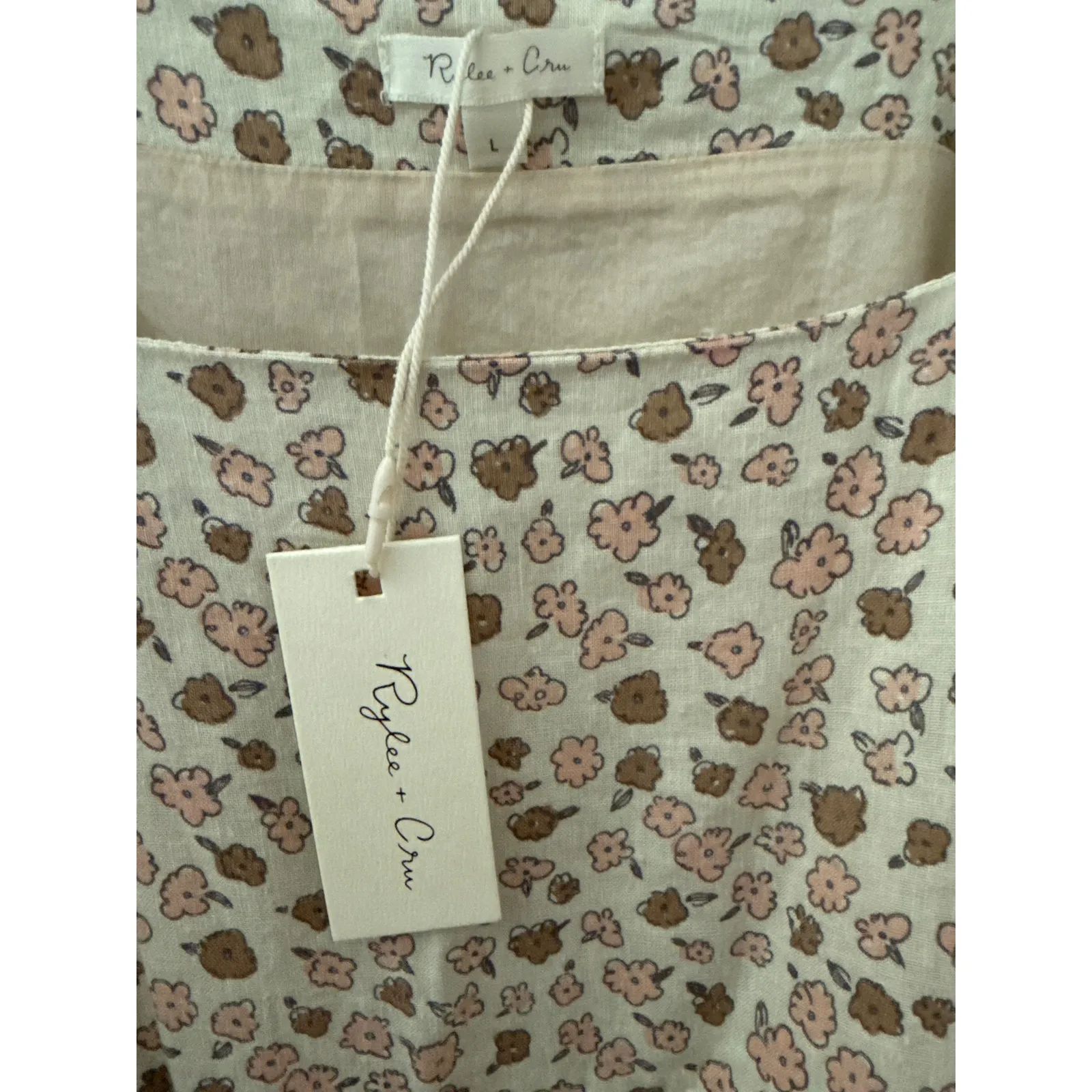 Rylee & Cru Neutrals Superbloom Greta Linen - Image 3