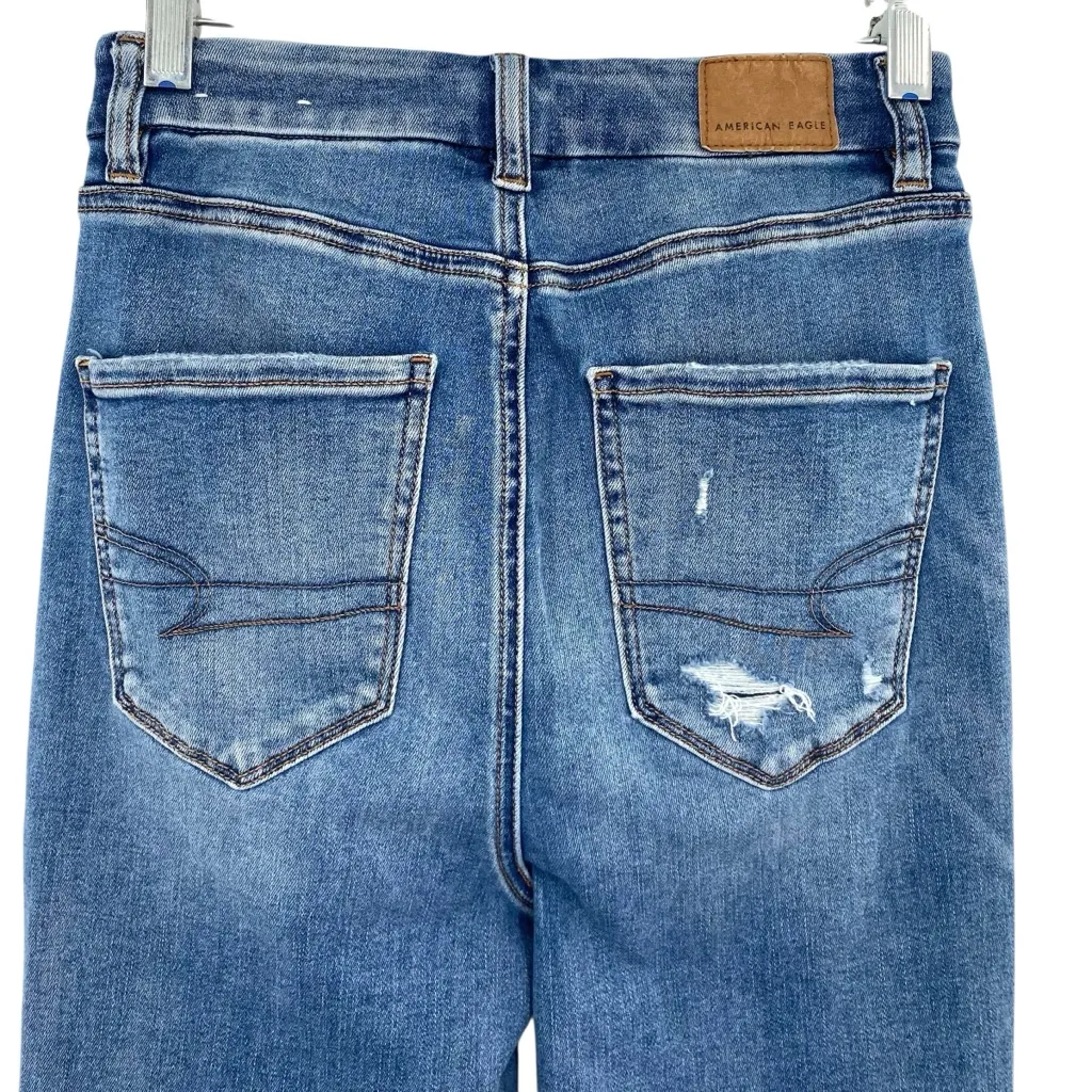 American Eagle Next Level Stretch Jeans Curvy High Rise Distressed Jeggings - Image 7