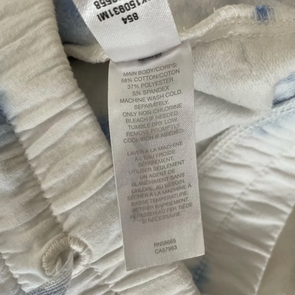  Z by Zella Lotus Tie Dye Joggers Active Lounge Pants Blue White Size S - Image 12