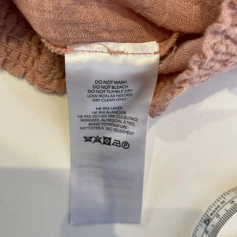 Free People Cherry Blossom Long Sleeve Low Surplice Neckline Crop Top NWT Sz Sm - Image 7