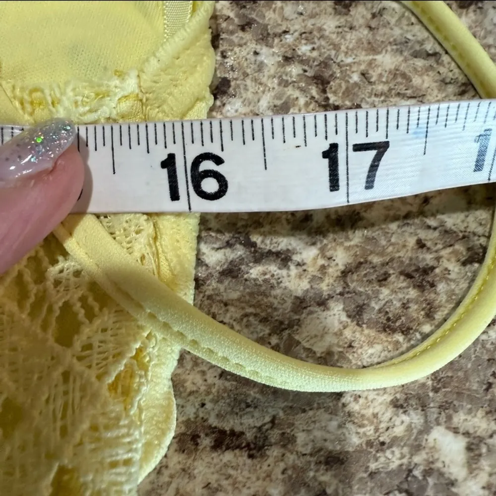 ASOS Sunny Yellow Lace Midi Dress - Image 7