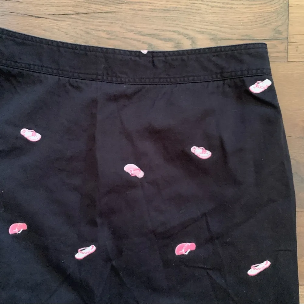 Tahiti Reef Club Embroidered Fit Flop Black Skirt Size 8 - Image 5