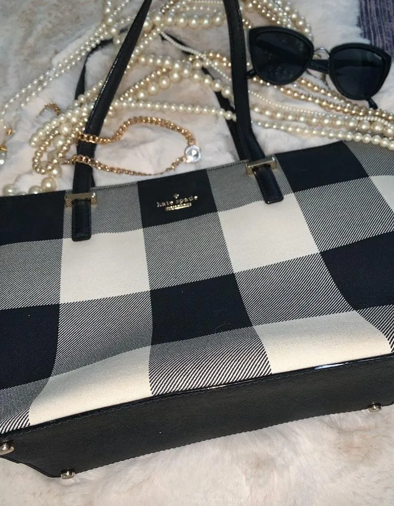 Kate Spade Plaid Purse - Image 7
